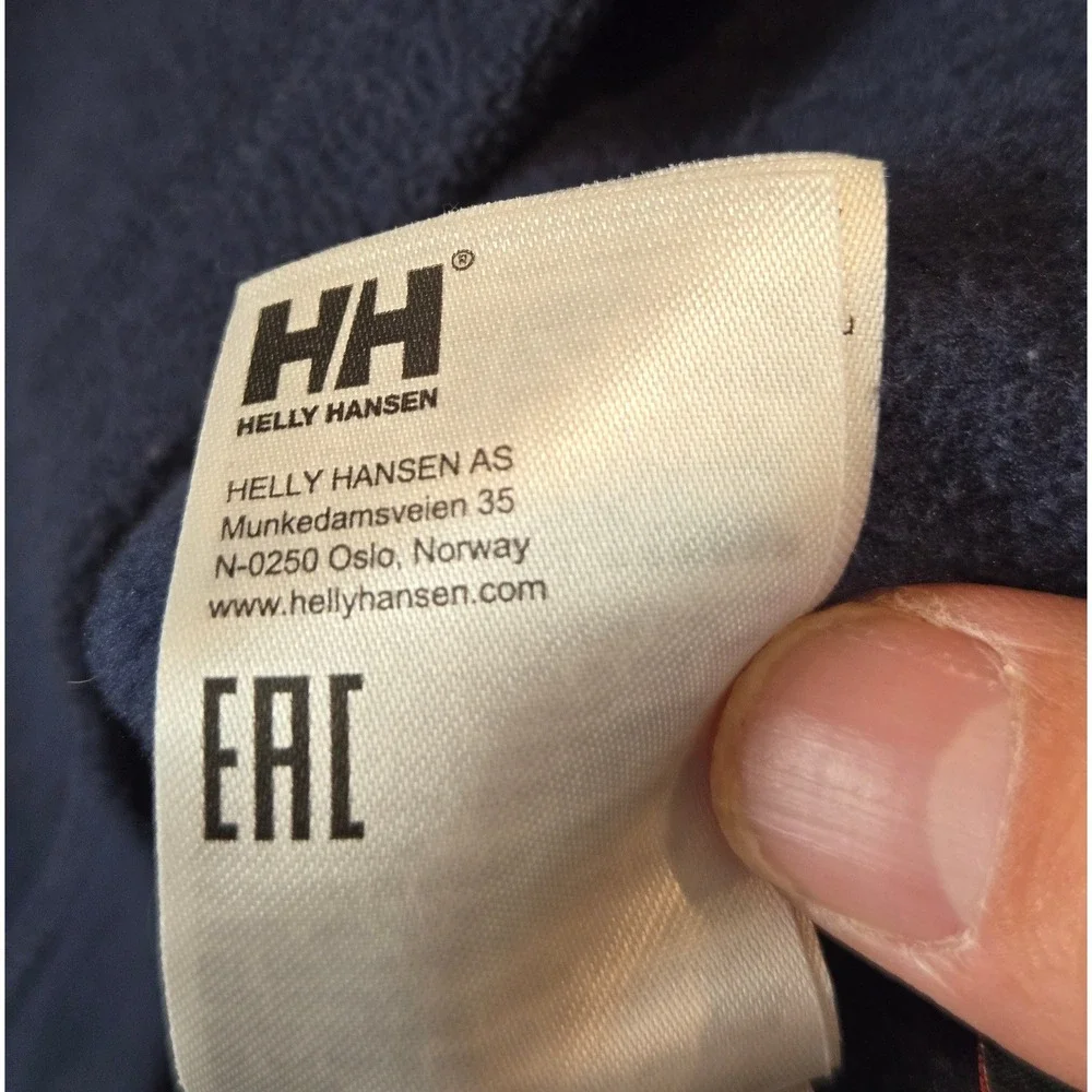 Helly Hansen Polartec Fleece Jacket Kids Size 8 Navy Blue Full Zip Mid Layer